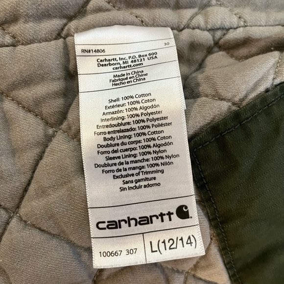 Carhartt Women's Green Gallatin Jacket - Picture 5 of 8